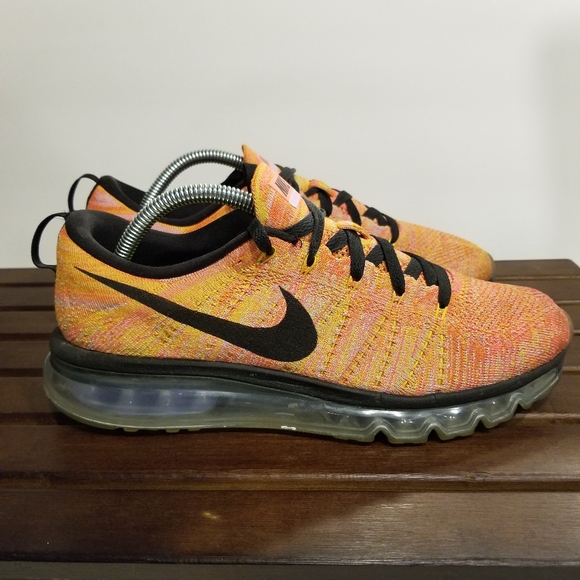 Nike Air Flyknit Max Orange Multicolor - Picture 4 of 8